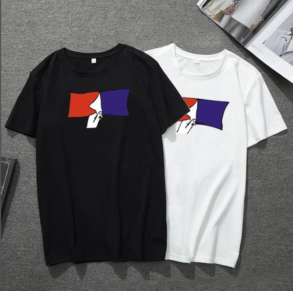 

men's 100% cotton letter t shirt white black grey size xs-5xl