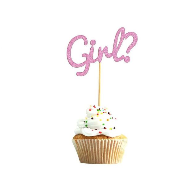 

cake tools boys girls gender reveal insert card 122972