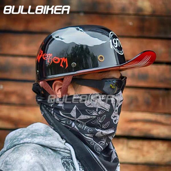 

motorcycle helmets retro helmet for vintage motorbike riding crash scooter cruiser chopper open face half