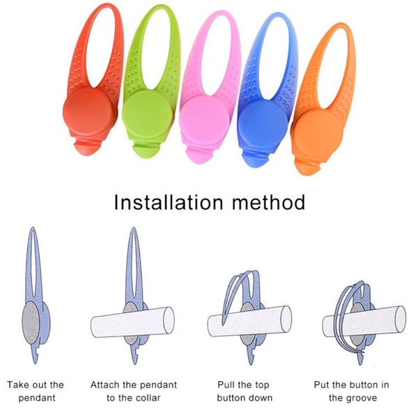 

dog apparel pet led luminous safety cat puppy night pendant multicolor bright glowing light collar necklace flashing