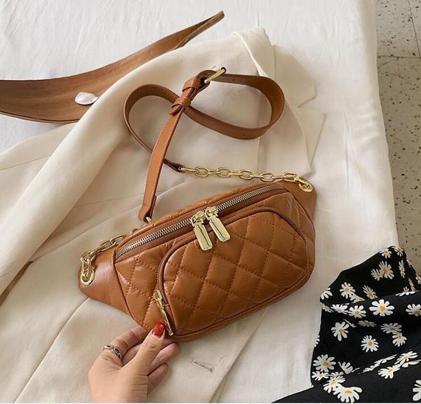 

waist bags 2021 packs women pu leather chest cross fanny fashion