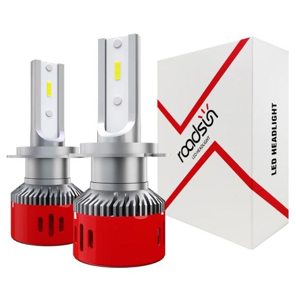 

car headlights 2 x led h7 csp chip headlight bulbs fog light bulb 60w 12v 24v 6000k 6000lm lamp auto drop csv