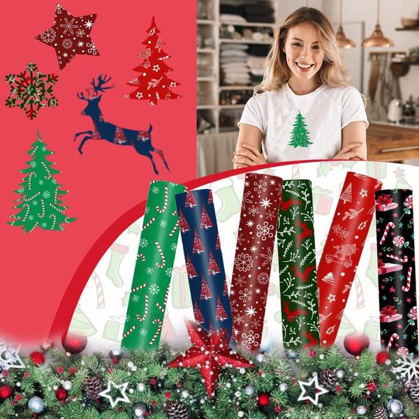 

window stickers christmas heat transfer htv iron on bundle elder snowman elk adhesive sticker for furniture film