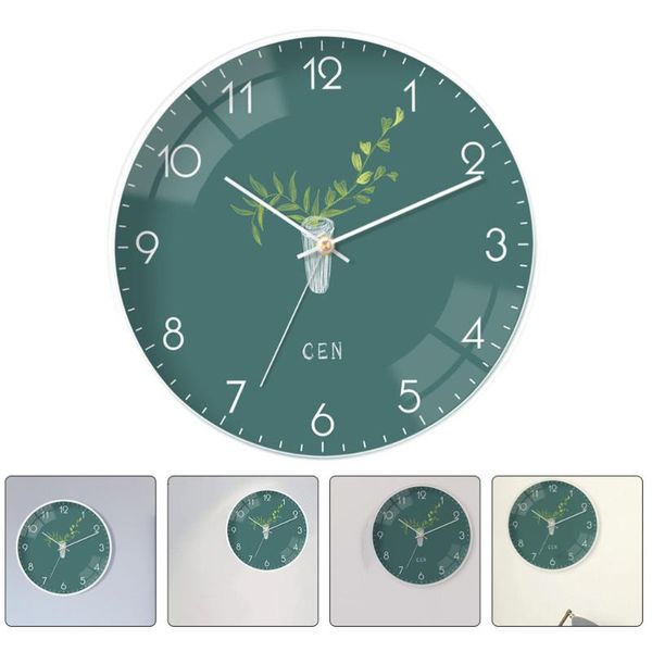 

creative mute wall clock modern style living room decor battery powered clocks