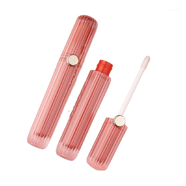

storage bottles & jars arrival plastic lip gloss tube round pink wand cosmetic container empty packaging bottle 30p/50pcs
