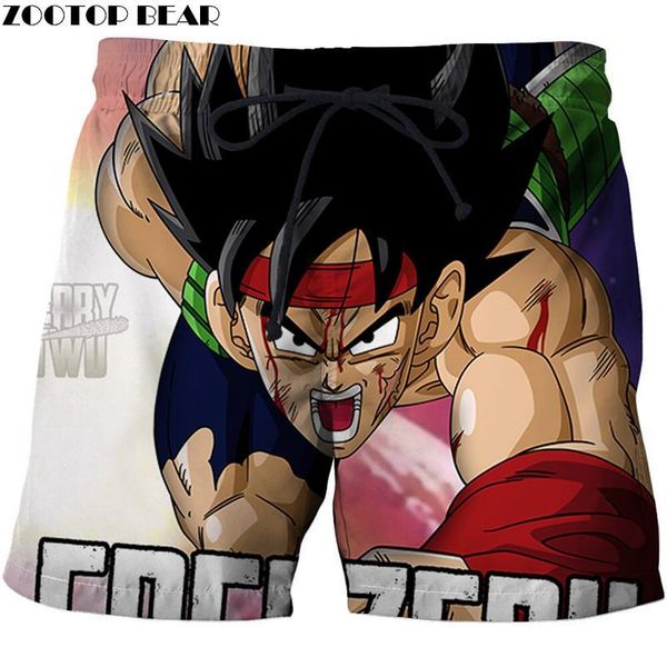 

injured anime 3d printed summer shorts men casual board plage quick swimwear streetwear dropship men's, White;black