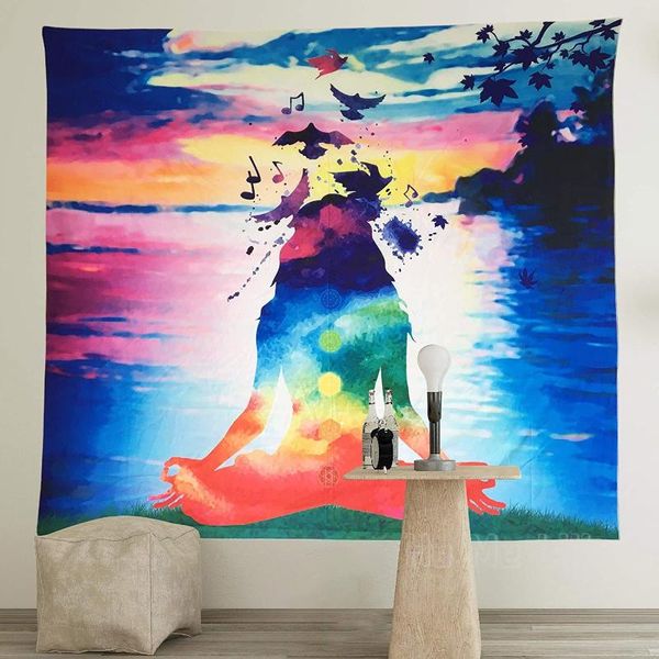 

tapestries floral chakra tapestry