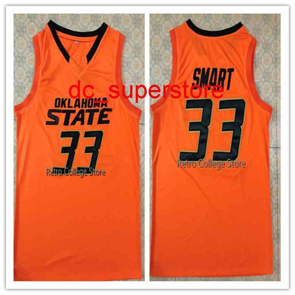 100% cucito # 33 Marcus Smart Oklahoma State Basket Baskey Jersey Mens Donne Gioventù Numero personalizzato Numero Nome XS-6XL