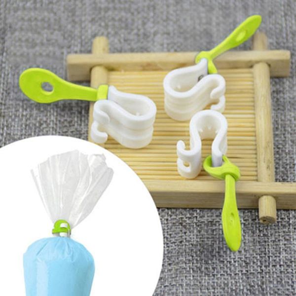 

baking & pastry tools 6pcs icing bag clips diy piping decorating seal reusable