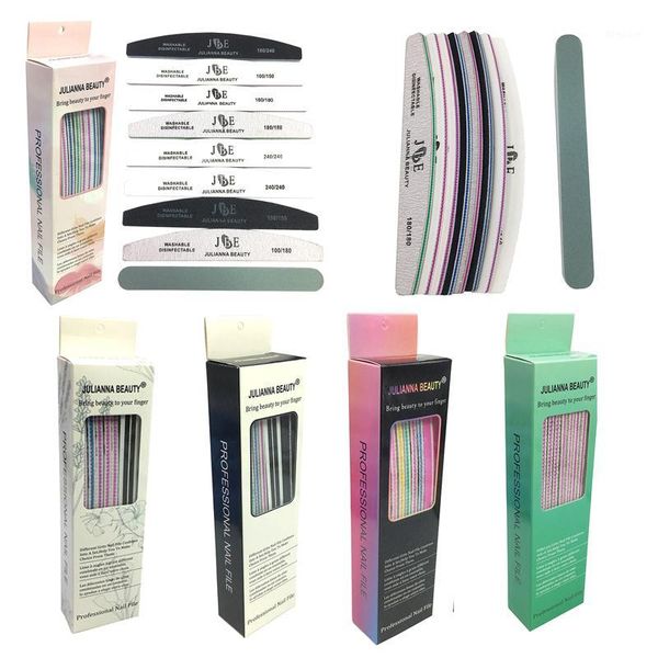 

professional nail file 80/100/150/180/240 sponge sandpaper buffer nagelvijl manicure nails tool with elegant box1