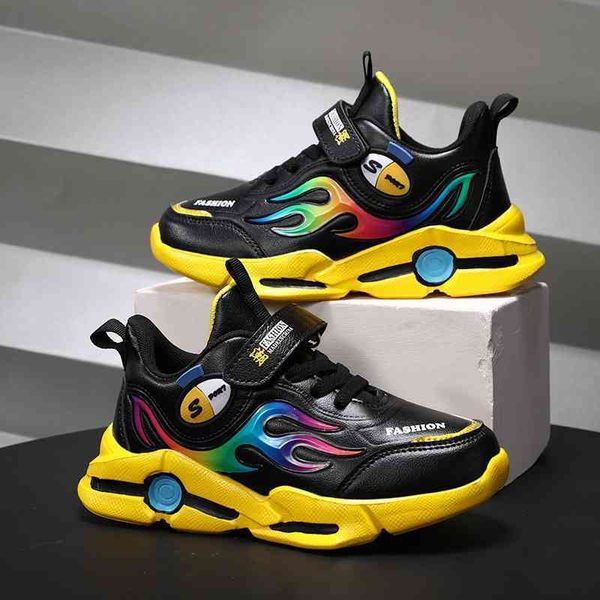 

boys' 2021 autumn new cool trend sports students' running casual children's shoes, Black