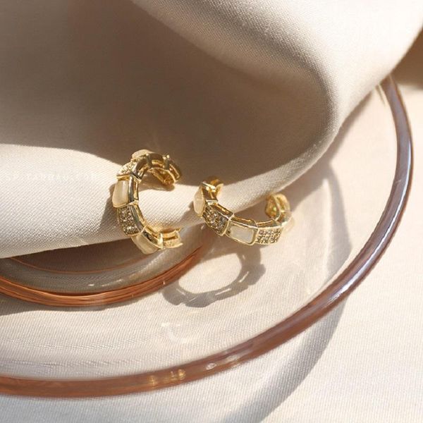 

fahion women's earrings fine geometry half round pearl for women bijoux korean party jewelry gifts wholesale dangle & chandelier, Silver