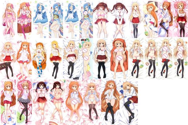 

pillow case april update anime himouto umaru-chan doma umaru & nanan ebina sylphynford dakimakura cover hugging body pillowcase