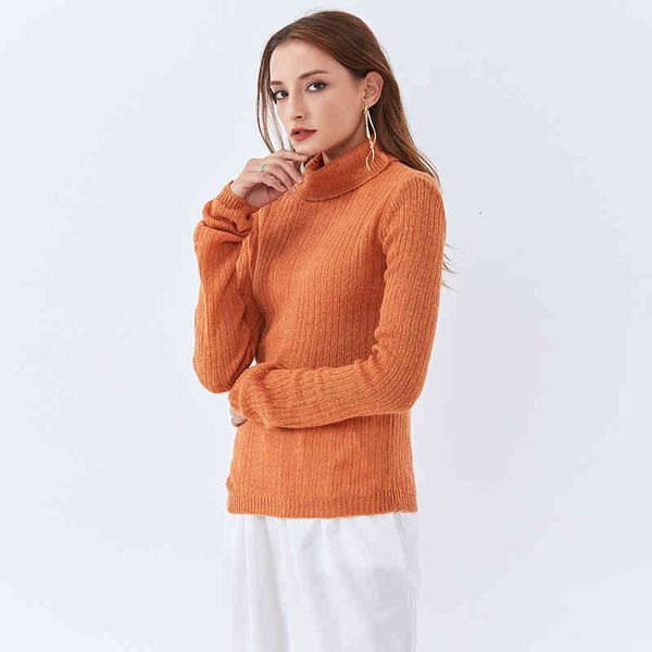 

tees see through white sweater for women turtleneck long sleeve slim casual sweaters female fashion clothing 2021
