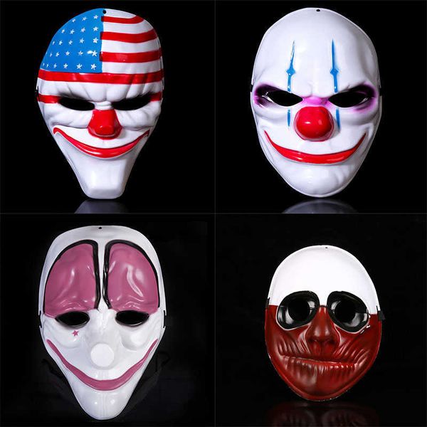 Halloween US-Flagge Clowns Maskerade Party Gruselige Clowns Karneval Zahltag 2 Schreckliche lustige Zahltag-Maske Requisitenzubehör