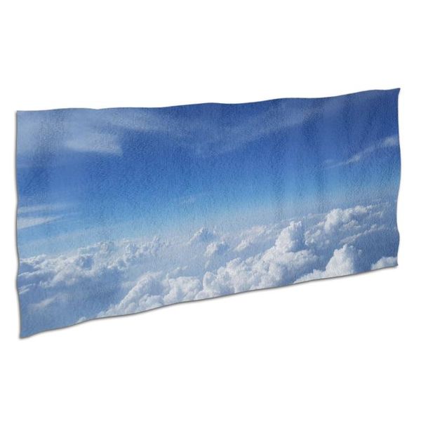 

towel printed quick drying magic bath yoga 160 * 80cm sky beach large sports gift