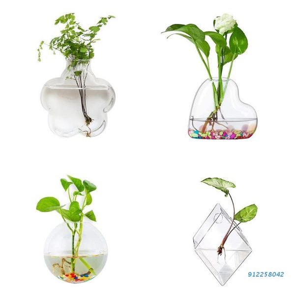 

vases creative wall hanging glass planter hydroponic plant terrarium container flower vase pot home office living room decoration