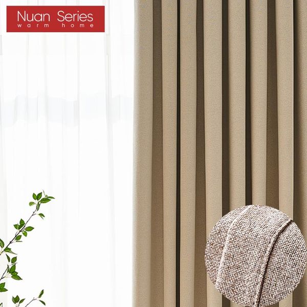 

curtain & drapes blackout curtains solid color for living room window treatment custom beige bedroom home decoration