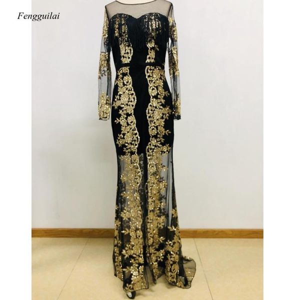 

party dress women sequins lace long sleeve round neck elegant summer empire sheath floor-length casual dresses, Black;gray