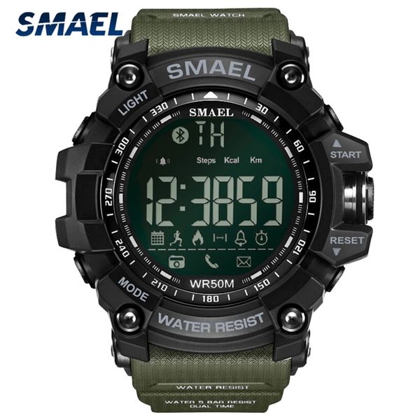 

smael sport watch men luxury brand military 50m waterproof wristwatch clock men's led digital watches relogio masculino 210329, Slivery;brown