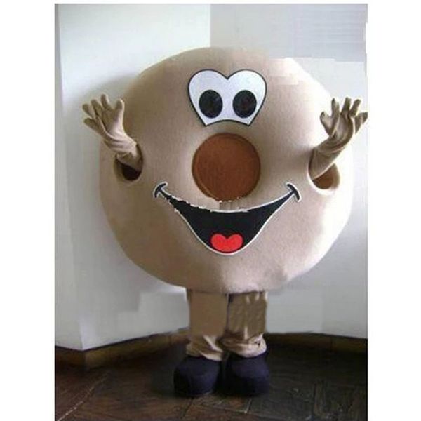 Desempenho de palco Tasty Donut Mascot Costume Halloween Natal Fanche Fanche Party Caracteres Toço