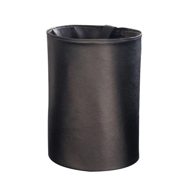 

other interior accessories garbage universal travel small waterproof car trash can hanging portable collapsible rubbish bin organizer pu lea
