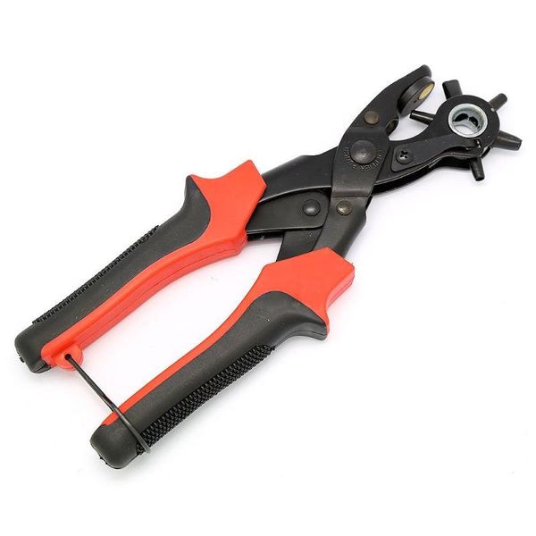 

binders scrapbooking paper punch leather belt hole plier 6 size head revolves for diy hand made craft