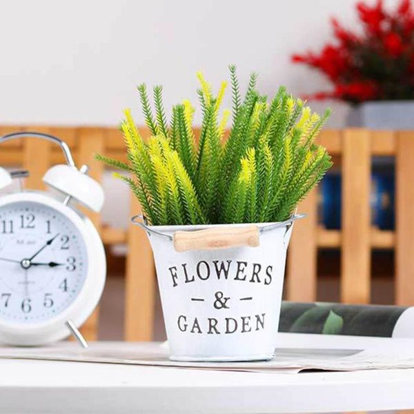 

plant flower dried flowers vase home 1pcs european style design deskdrum plastic decoration easy to carry potted plants decorative & wre