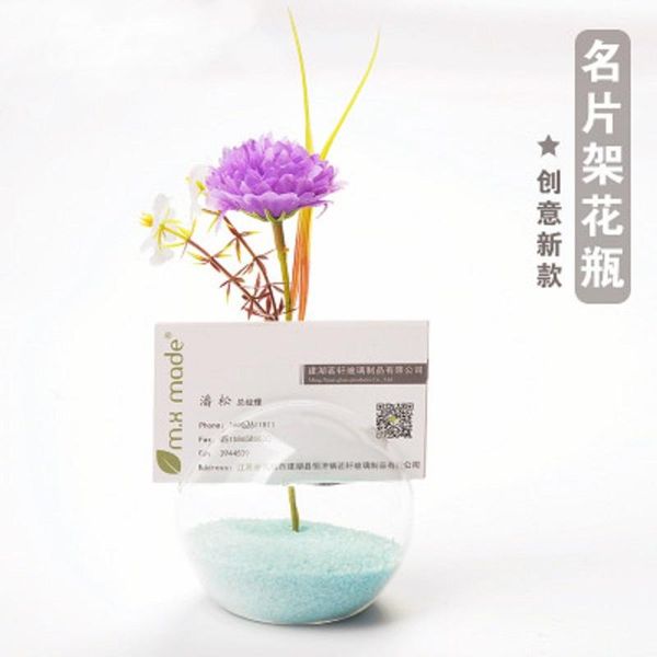 

vases two in one multifunction name card holder glass vase decoracion hogar moderno terrarium for flowers christmas decoration