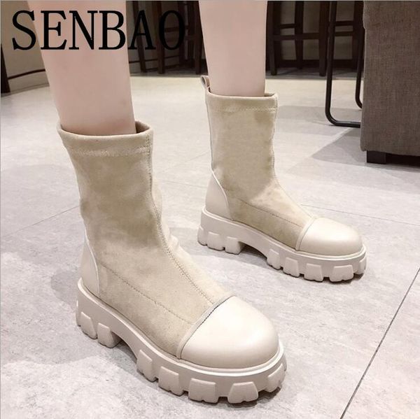 

boots black sock women 2021 punk gothic shoes ankle platform white fashion