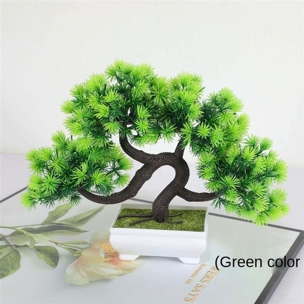 

decorative flowers & wreaths artificial guest-greeting pine green potted plant simulation bonsai deskplastic furnishing articles decorat