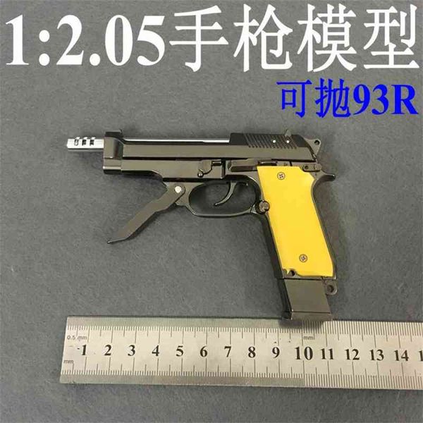 

all metal detachable 1:2.05 shell throwing beretta 93r model gun military collection ornaments cannot be fired