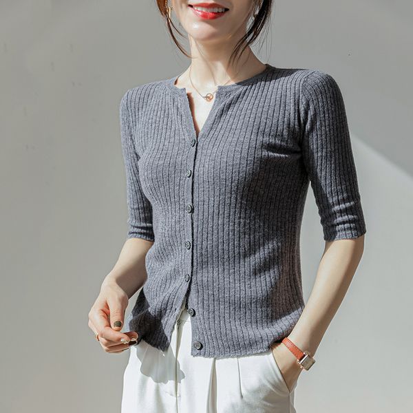 

women's sweaters 100% female fine cashmere wool, cardigan with low-v cleavage, spring, , soft, knitted, mango, short-sleeve, girl', White;black