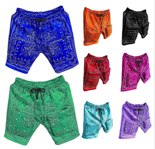 

men's shorts 2021 tooling high street casual 3d personalized ethnic design hip hop, White;black