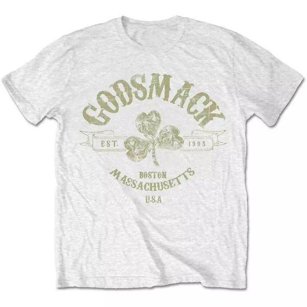 

white godsmack celtic official t-shirt men unisex, White;black