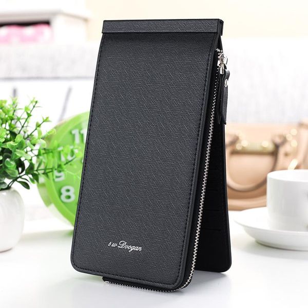 

wallets ms. card holder vertical long multi-card wallet male phone bag multi-purpose bank sleeve, Red;black
