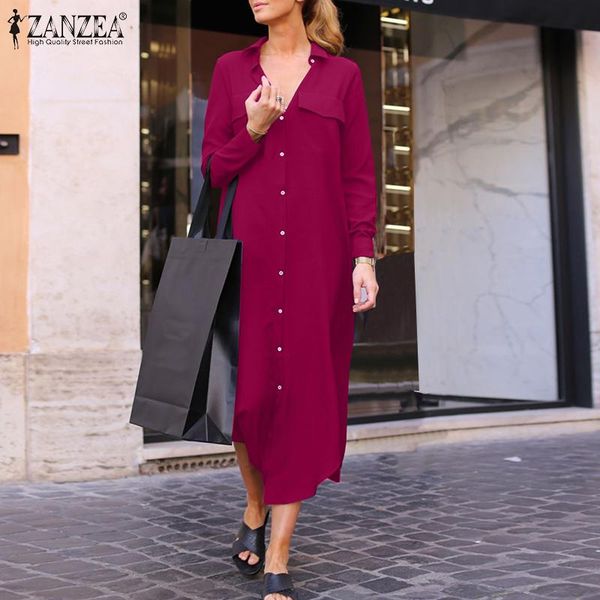 

casual dresses women shirt dress 2022 spring autumn ofifce lady long sleeve midi vestidos fashion solid loose oversize sundress 7, Black;gray