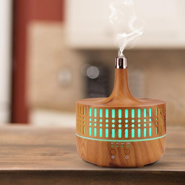 

fragrance lamps luchtbevochtiger elektrische aroma air diffuser houtnerf ultrasone essentiÃ«le olie aromatherapie mist