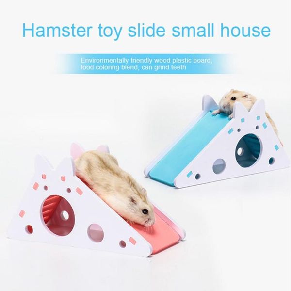 

small animal supplies funny attractive hamster house assembled diy smooth surface wood slider toy for pet hamsters play accessories
