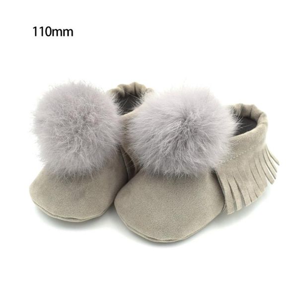 

born infant baby boy girl shoes cute fringed balls toddler soft crib winter tassel first walkers