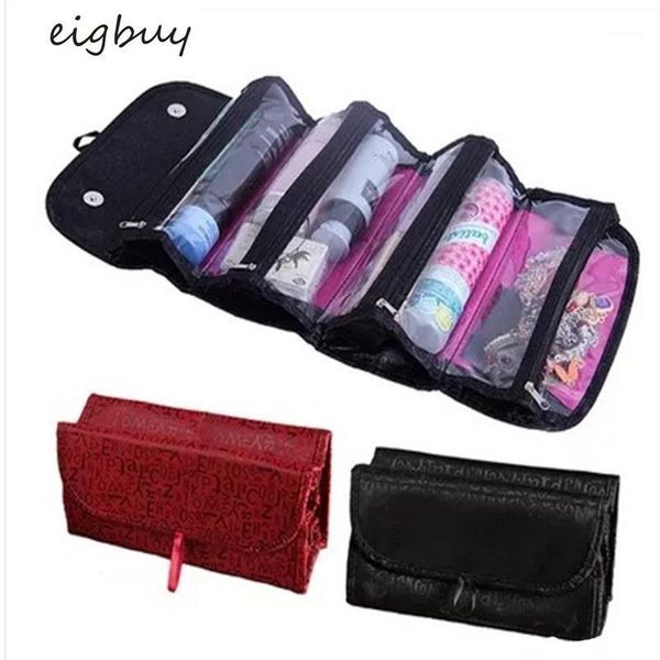 

travel hanging cosmetic bag ms zipper case essential storage bags & cases1