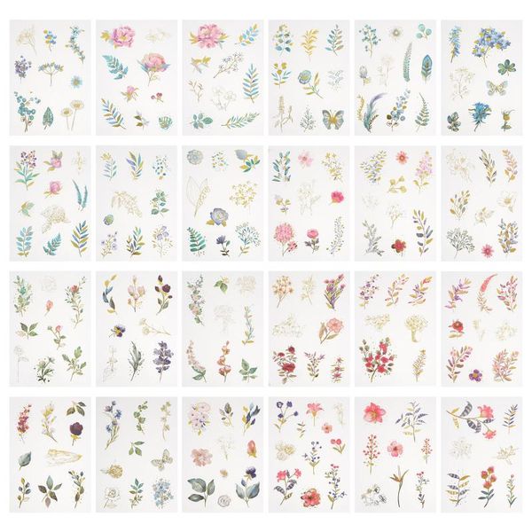 

wallpapers 8 sets of scrapbooking stickers phone shell diy decals (assorted style)