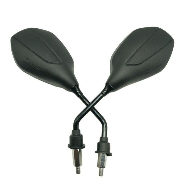 

motorcycle mirrors 2pcs/pair scooter mirror 10mm 8mm screw glass clear rear view moto handlebar decoration black classic fashion