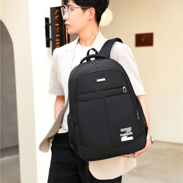 

summer 2021 new middle school schoolbag backpack men's backpack high capacity travel computer business bag