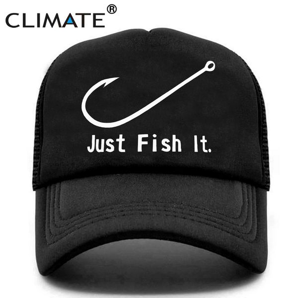 Clima chapéu gancho de peixe boné de camionista apenas peixes ele tampão homens engraçados pesca chapéus para homem gancho chapéus verão legal boné
