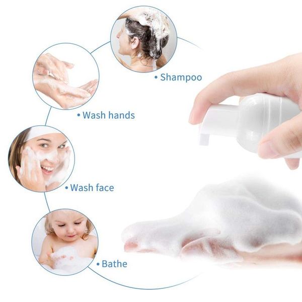 

storage bottles & jars 5 pcs 30 ml plastic empty travel bottle, mini foaming soap dispenser pump for cleaning, shampoo, cosmetics