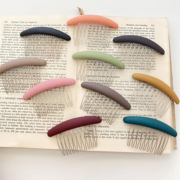 

hair clips & barrettes korean style fashion temperament non-slip pressure insert comb bangs girl out headdress clip, Golden;silver