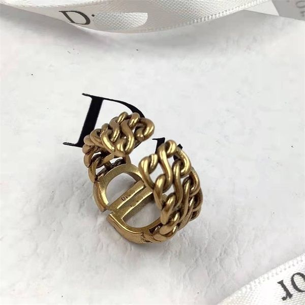 

aaa designer jewelry twist opening in 2021 fashion brass ring 73qc, Silver