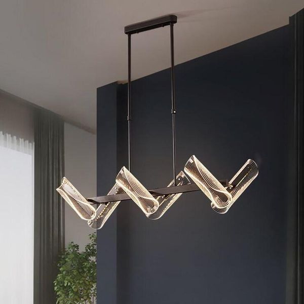 

modern led chandelier lighting for living room bedroom restaurant kitchen pendant chandeliers black indoor suspension lamps