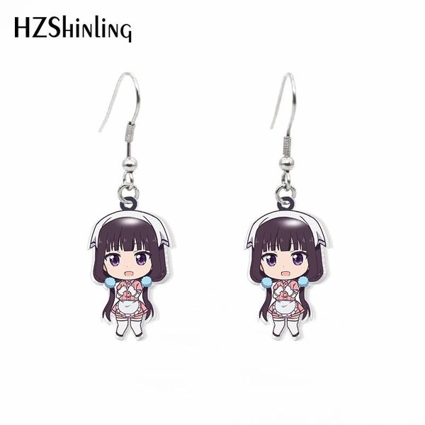 

dangle & chandelier 2021 anime blend s earring maika hideri mafuyu acrylic hook epoxy jewelry earrings, Silver